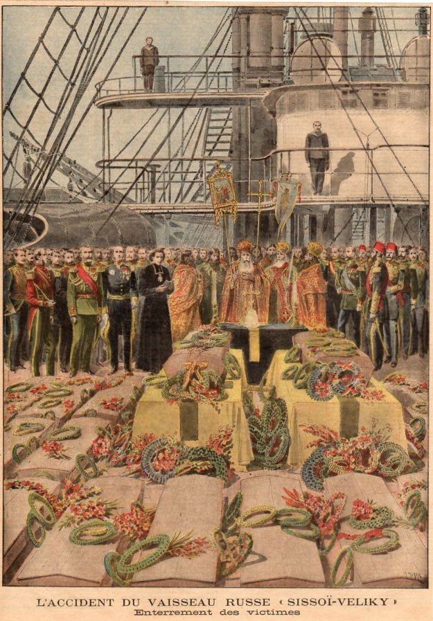 Burial of Russian seamen from Sissoi Veliky.