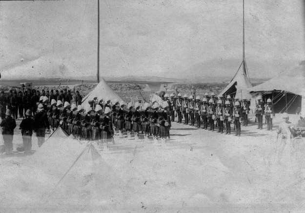 Crete 1897. Changing Guard, Candia. Seaforths and Royal Welsh Fusiliers