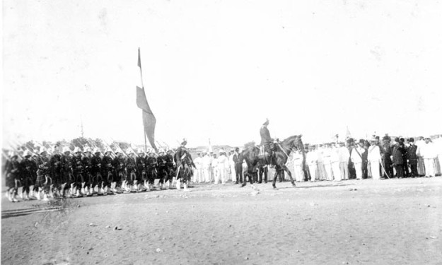 Seaforth Highlanders on parade 12th April 1897.
