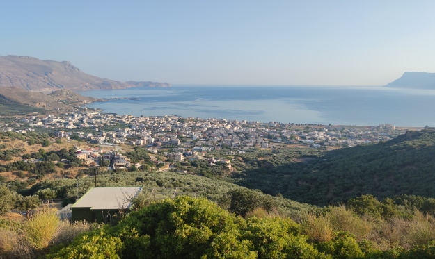 Kissamos. View of town from Eastern koules 2022.